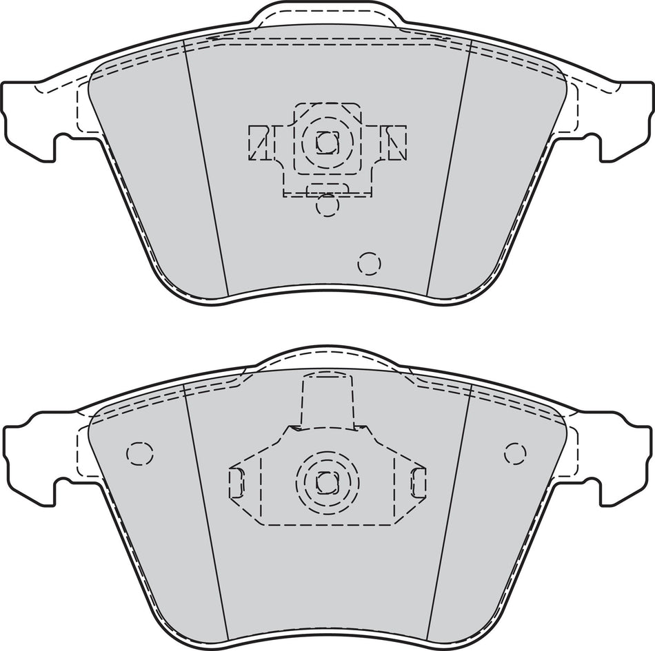Valeo Front Brake Pad Set for Volvo, Vauxhall & more, OEM quality, OEM 4N5J-2K021-AA, MPN 302068