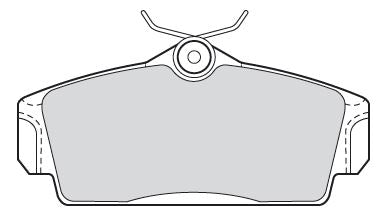 Valeo Front Brake Pad Set for Nissan, OEM quality, OEM 41060-2F257, MPN 301450