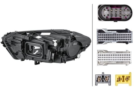 Mercedes-Benz A-Class Right Headlight, Hella OEM, OEM A1779061001 - View 2