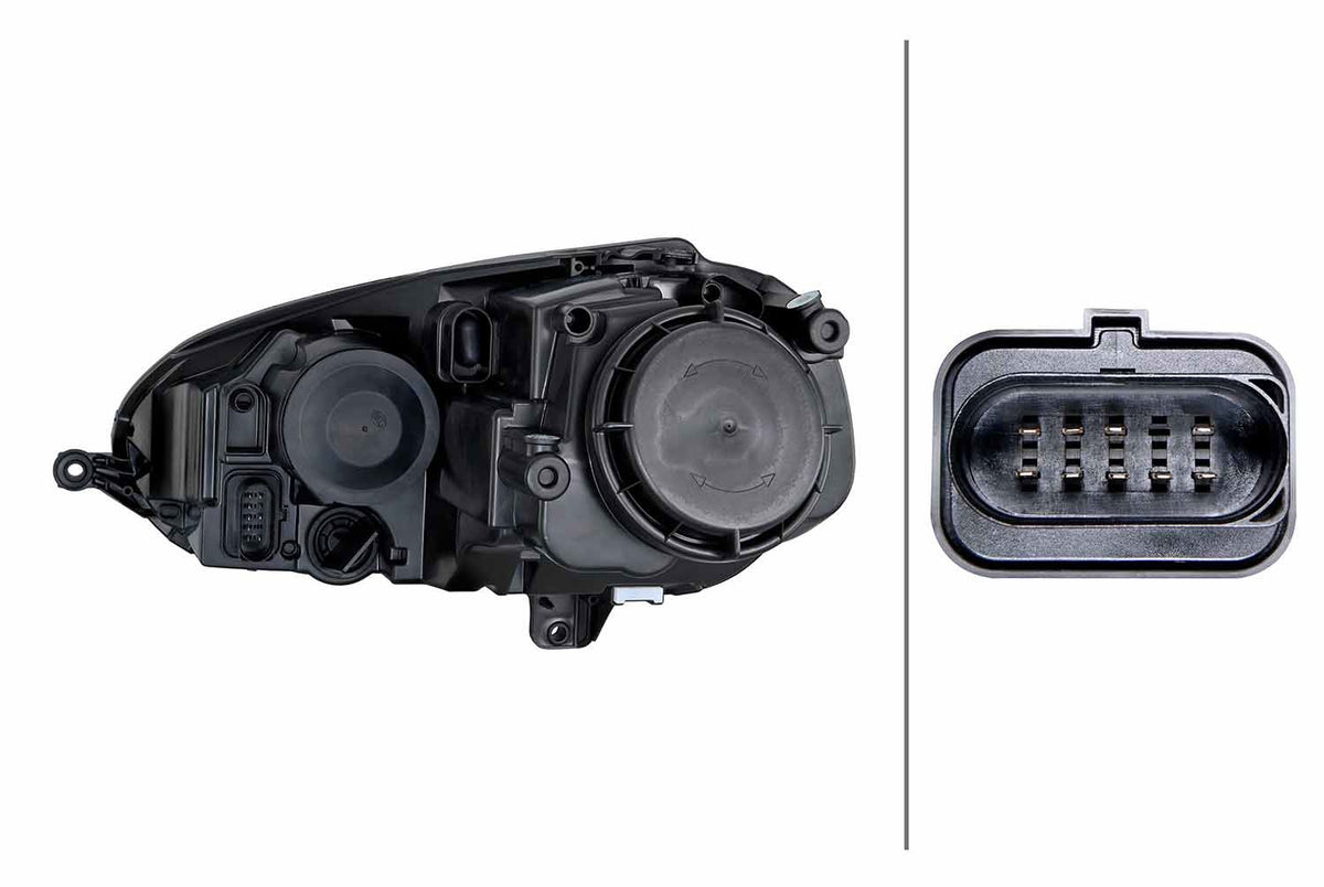 Hella Right Headlight for Volkswagen, OEM quality, OEM 1K6 941 030 AA - View 2