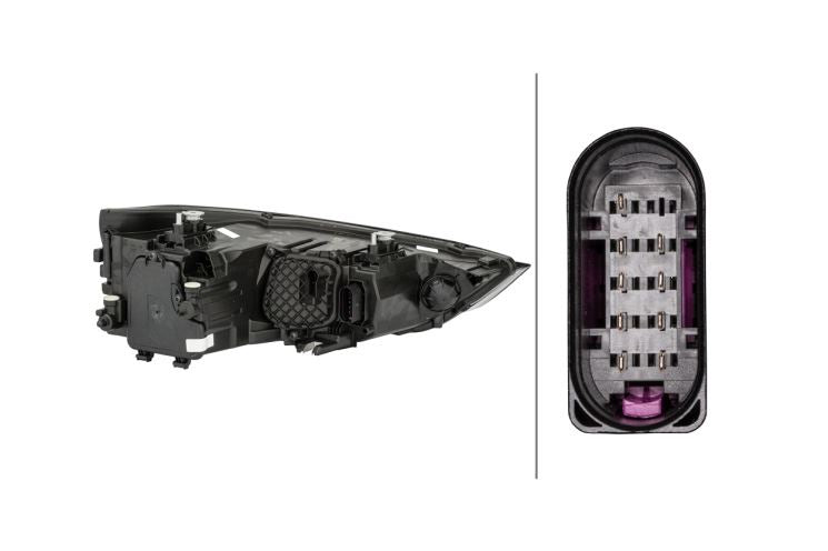 Audi A1 Left Headlight, Hella OEM, OEM 8XA941 003A - View 2