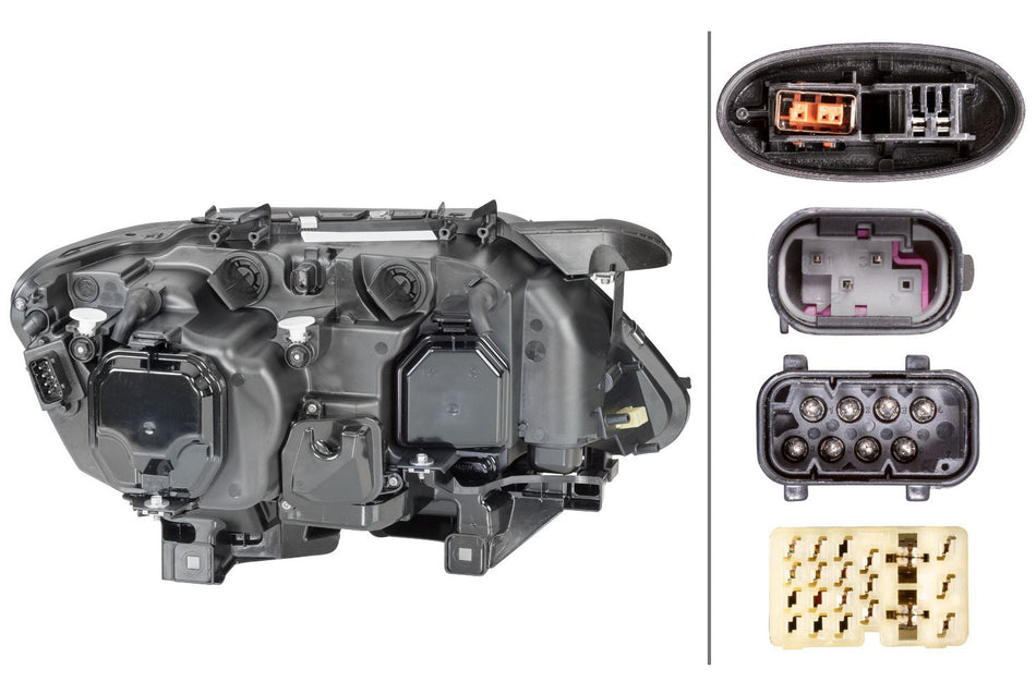 BMW 7 Series Left Headlight | Hella OEM 63 12 7 162 111 - View 2