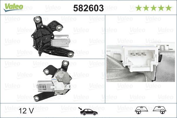 Valeo Rear Wiper Motor for Peugeot & Citroen, OEM quality, OEM 6405J9 - View 4