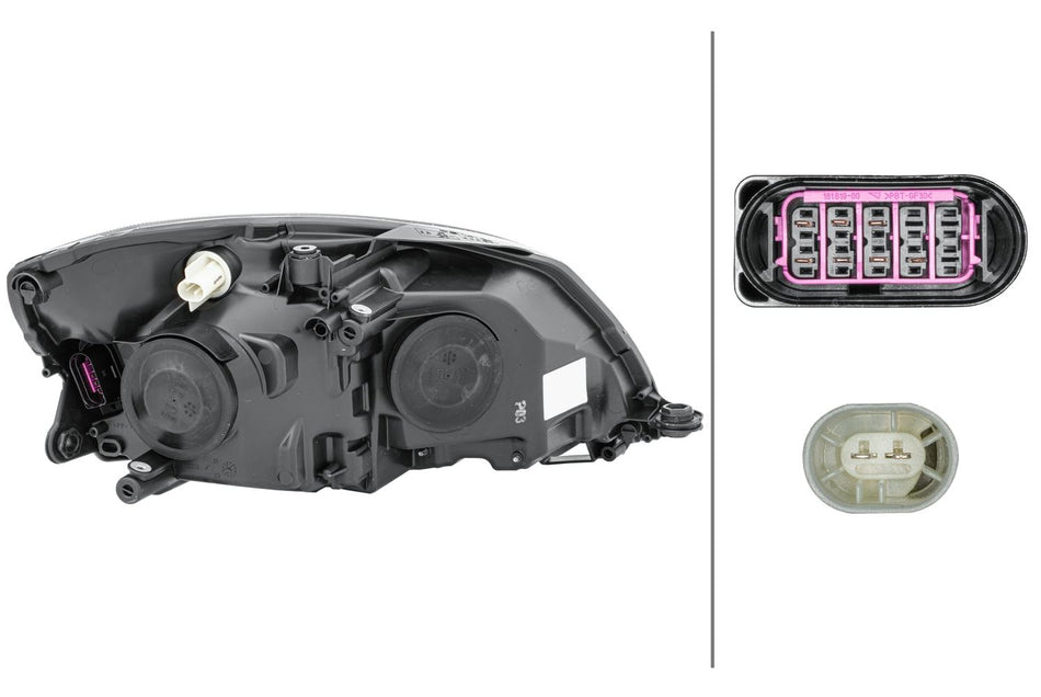 Hella Left Headlight – Skoda | OEM 5J1 941 017 D, MPN 1EL 010 417-371
