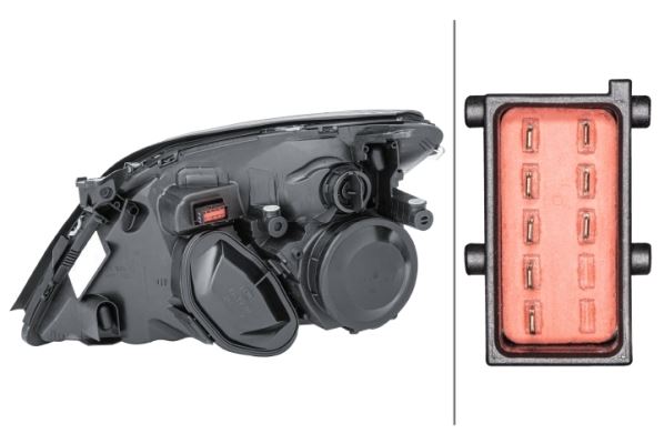 Hella Right Headlight – Vauxhall | OEM 12 16 120, MPN 1EL 008 320-081 - View 2