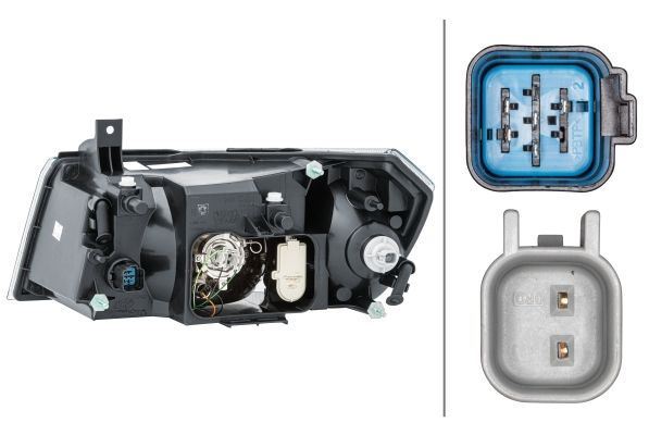 Ford Transit Right Headlight, Hella OEM, OEM 9510104 - View 3