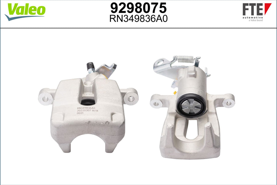 Valeo Right Brake Caliper Right for Renault, OEM quality, OEM 8253031, MPN 9298075