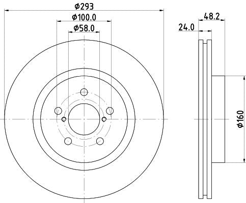 Hella Brake Disc for Subaru, OEM quality, OEM 26300FL010 - View 3