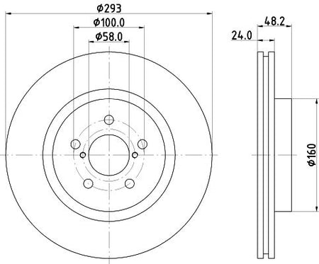 Hella Brake Disc for Subaru, OEM quality, OEM 26300FL010 - View 3