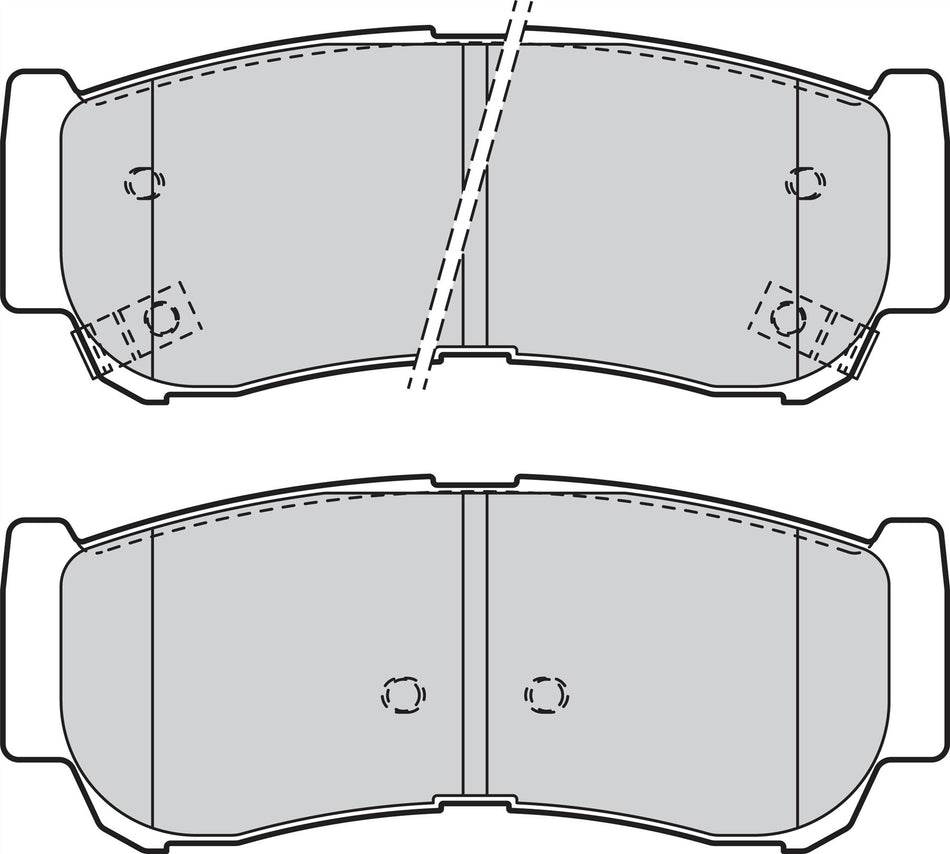Valeo Rear Brake Pad Set for Hyundai, OEM quality, OEM 58302-2BA00, MPN 301932