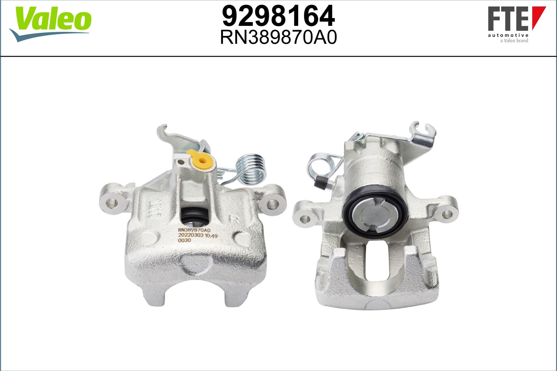Valeo Right Brake Caliper Right for Mitsubishi & Volvo, OEM quality, OEM 8251699, MPN 9298164