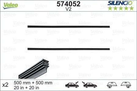 Valeo Front Wiper Blade for Fiat, Alfa Romeo & more, OEM quality, OEM V2 - View 4