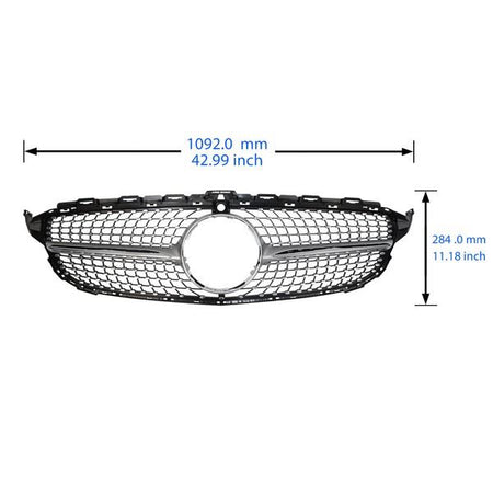Bumper Grille Front - for Mercedes-Benz - OEM 2825003 | Eurowagens - View 4