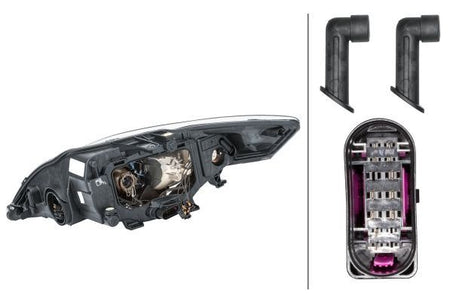 Hella Right Headlight for Ford, OEM quality, OEM 1 457 710 - View 3