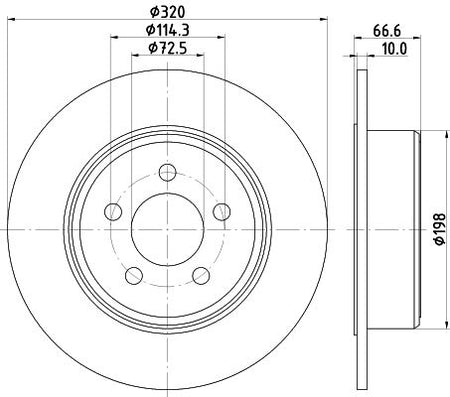 Hella Brake Disc for Chrysler & Dodge, OEM quality, OEM 04779208AB - View 3