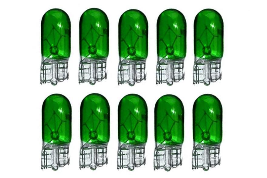 Bulb Set (W5W) Halogen Green - OEM W2.1X9.5D | Eurowagens
