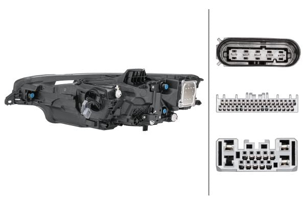 Hella LED Right Headlight for Volvo, OEM quality, OEM 3146822-2 - View 2