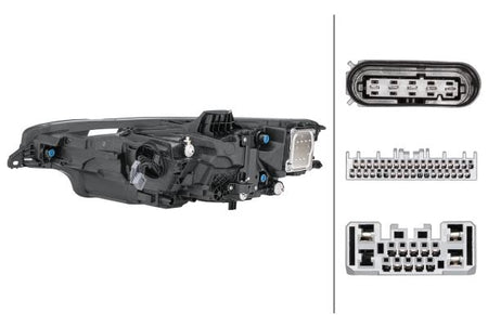 Hella LED Right Headlight for Volvo, OEM quality, OEM 3146822-2 - View 2
