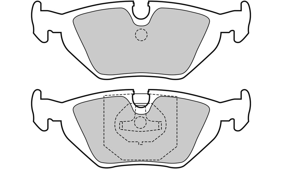Valeo Rear Brake Pad Set for BMW, OEM quality, OEM 34 21 1 158 642, MPN 301386