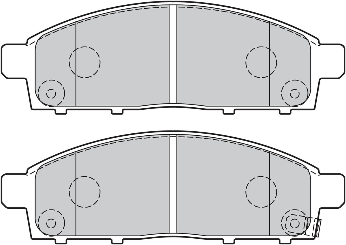 Valeo Front Brake Pad Set for Mitsubishi, OEM quality, OEM 4605A198, MPN 301893
