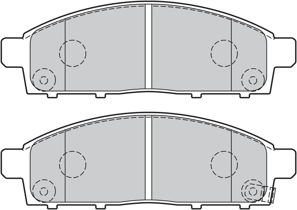 Valeo Front Brake Pad Set for Mitsubishi, OEM quality, OEM 4605A198, MPN 301893