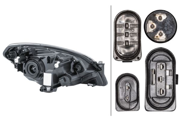 Hella Left Headlight – Skoda | OEM 1ST 941 015 D, MPN 1EJ 010 672-011 - View 2