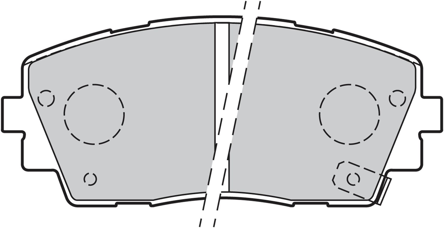 Kia Picanto Front Brake Pad Set, Valeo OEM, OEM 58101-1YA30, MPN 301299