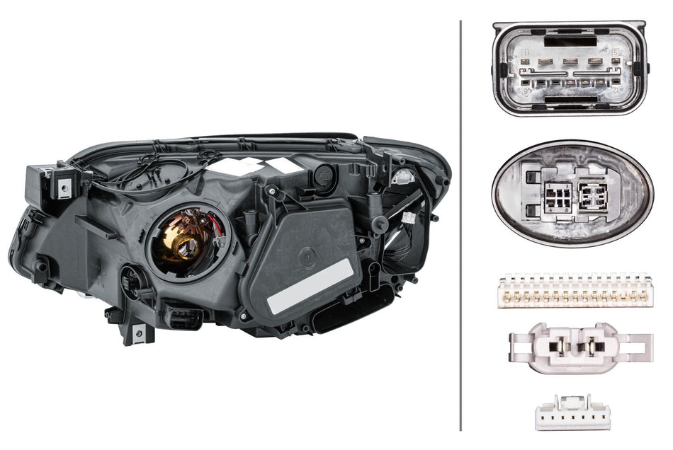 BMW 7 Series Right Headlight | Hella OEM 63 11 7 182 138 - View 2