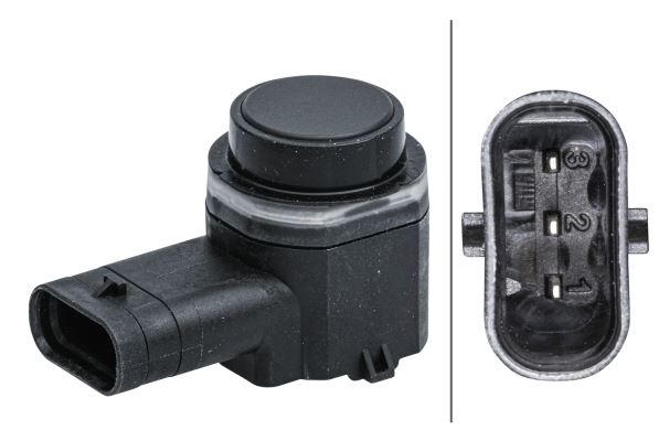 Hella Park Distance Sensor for Renault, OEM quality, OEM 28438-JZ00B, MPN 6PX 358 141-531