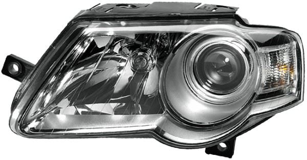 Hella Right Headlight for Volkswagen, OEM quality, OEM 3C0 941 006 AE, MPN 1EL 247 014-061