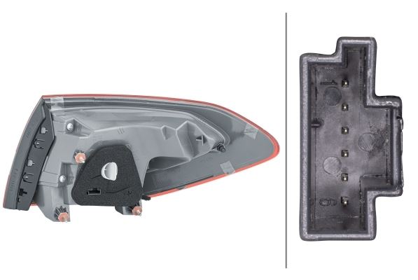 Mercedes-Benz C-Class T-Model Left Rear Light, Hella OEM, OEM 205 906 99 02 - View 2