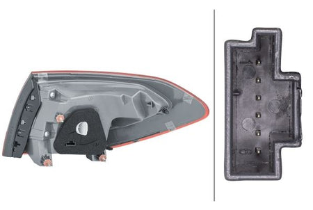 Mercedes-Benz C-Class T-Model Left Rear Light, Hella OEM, OEM 205 906 99 02 - View 2
