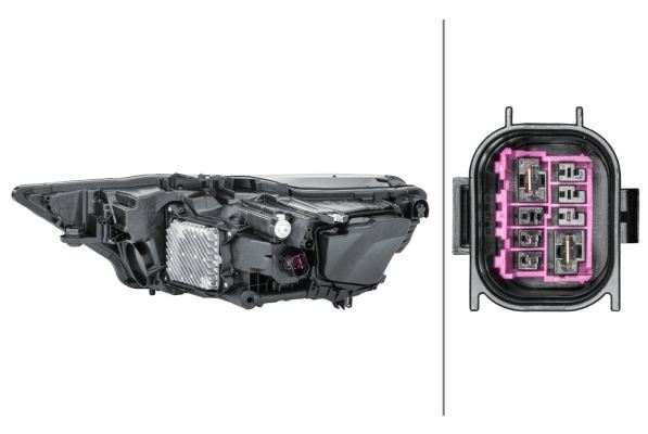 Audi A6 Right Headlight, Hella OEM, OEM 4K0941040A - View 2