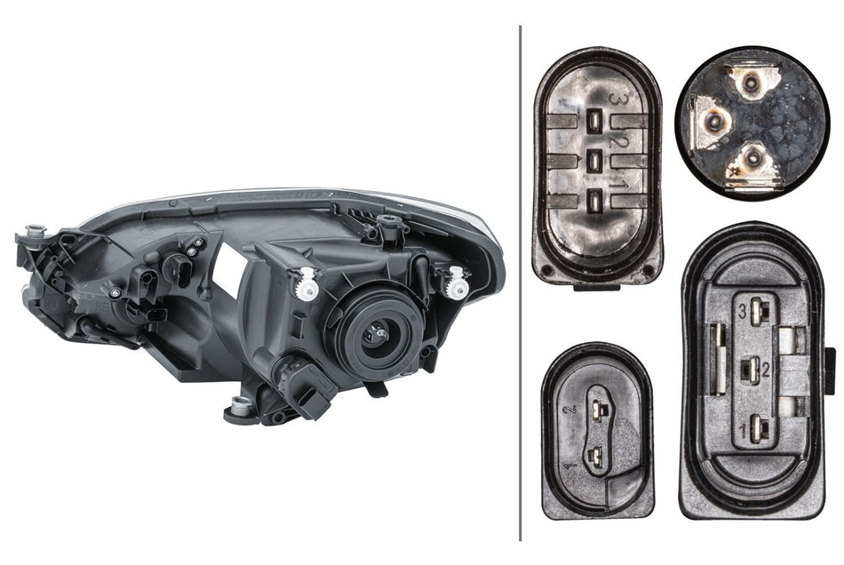 Hella Right Headlight – Volkswagen | OEM 1S1 941 016 L - View 2