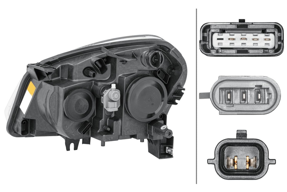 Hella Right Headlight – Nissan | OEM 26010-JD900, MPN 1EF 238 042-021 - View 2