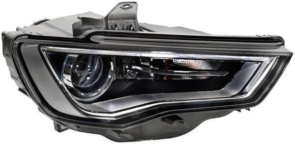 Hella Bi-Xenon LED DRL Right Headlight for Audi, OEM quality, OEM 8V0941006D, MPN 1LL 010 740-341