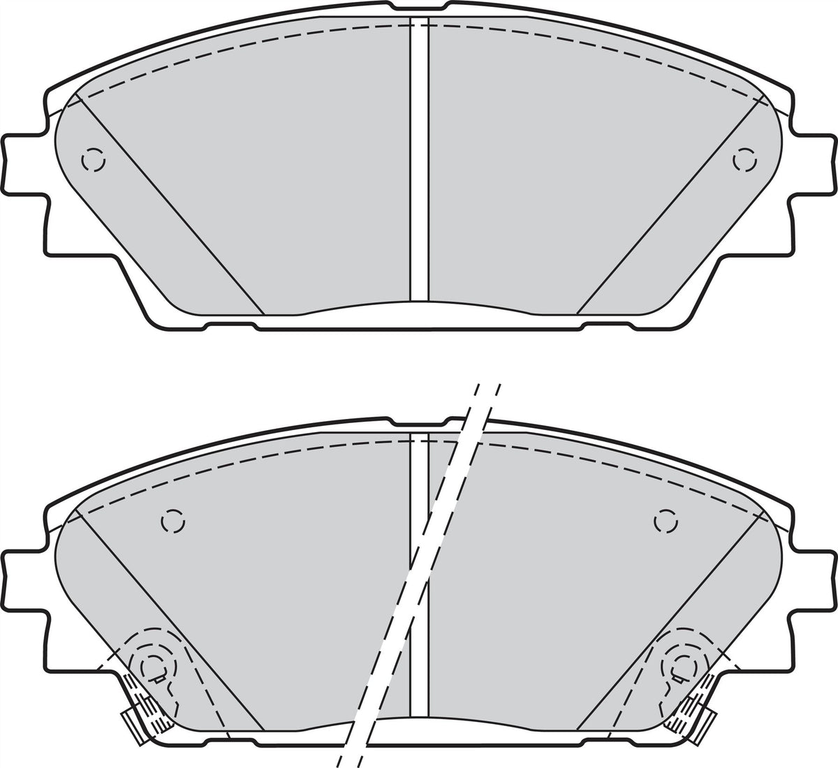 Valeo Front Brake Pad Set for Mazda, OEM quality, OEM B4Y0-33-28ZA, MPN 302285