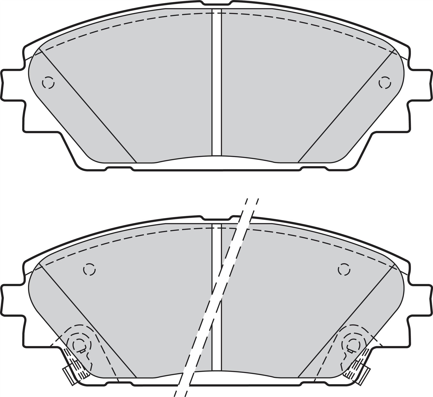 Valeo Front Brake Pad Set for Mazda, OEM quality, OEM B4Y0-33-28ZA, MPN 302285