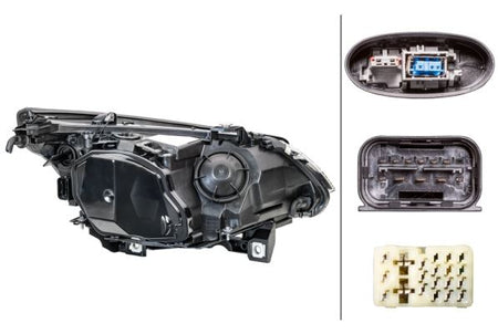 Hella Bi-Xenon Left Headlight for BMW, OEM quality, OEM 63 12 7 044 673 - View 2