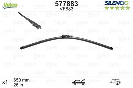 Valeo Front Wiper Blade for Peugeot, Toyota & more, OEM quality, OEM 1612432780, MPN 577883