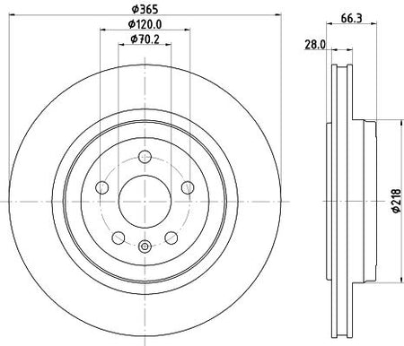 Hella Brake Disc for Tesla, OEM quality, OEM 600643100D - View 2