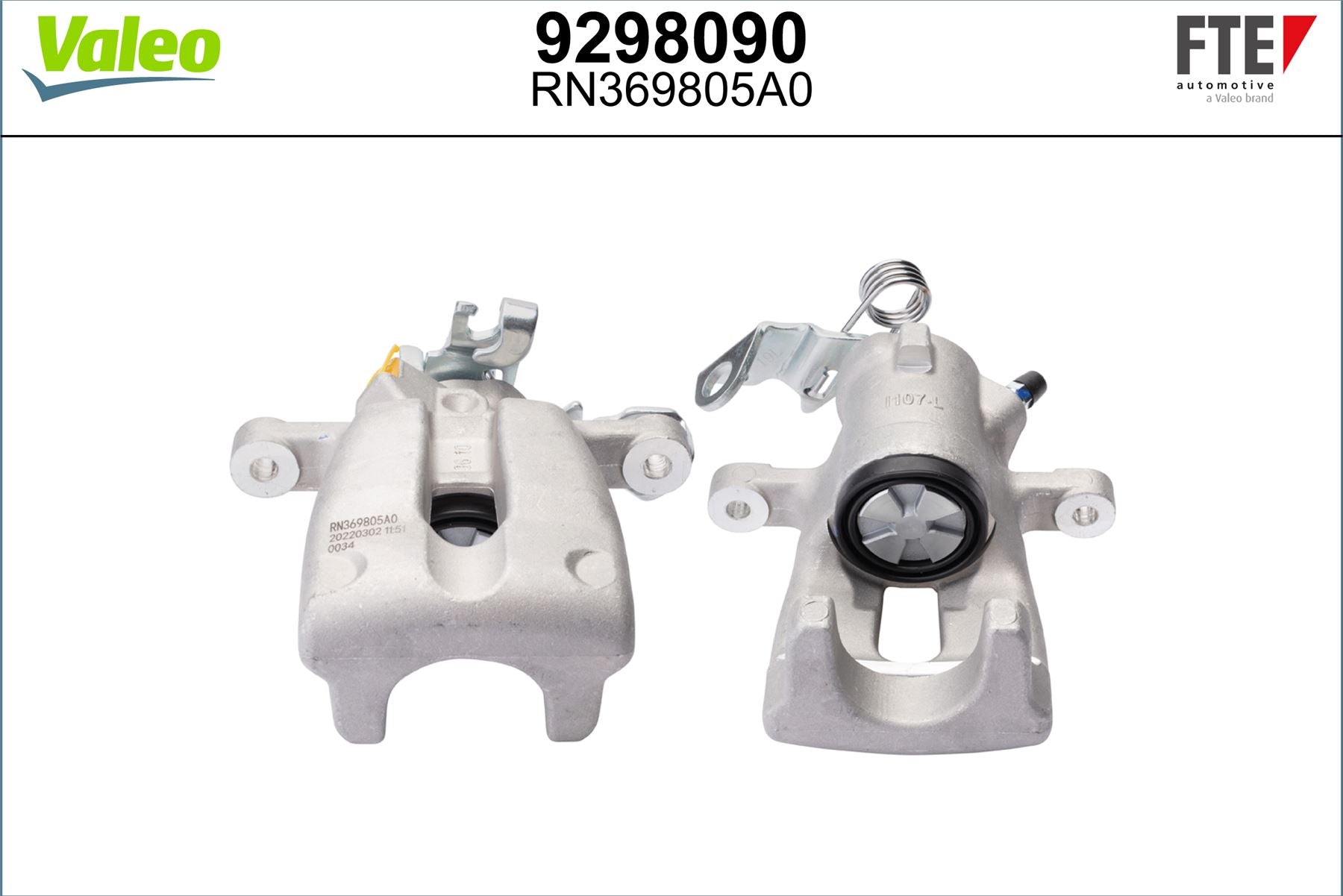 Valeo Left Brake Caliper Left for Vauxhall, OEM quality, OEM 542475, MPN 9298090