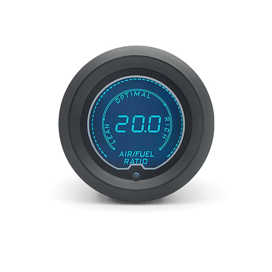 52mm Digital LCD Multi-Function Gauge (Tachometer / Boost / Water Temp / Oil Temp / Oil Pressure / Volt / Exhaust Temp / AFR) - Universal Fit