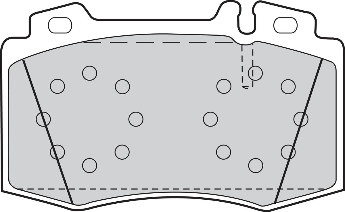 Valeo Front Brake Pad Set for Mercedes-Benz, OEM quality, OEM 0034205820, MPN 302044