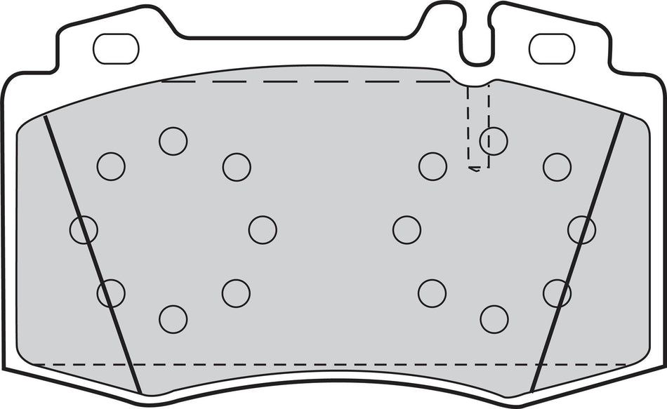 Valeo Front Brake Pad Set for Mercedes-Benz, OEM quality, OEM 0034205820, MPN 302044