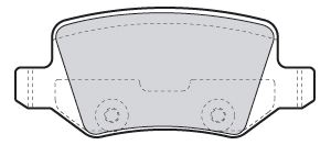 Valeo Rear Brake Pad Set for Mercedes-Benz, OEM quality, OEM 1684200420, MPN 301583