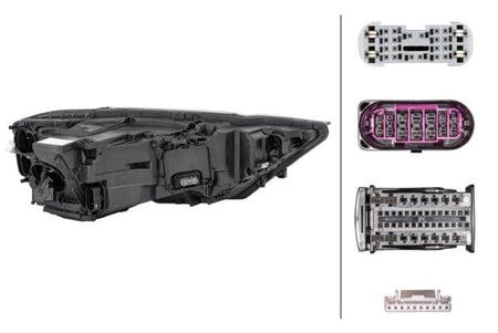 Audi A8 Left Headlight, Hella OEM - View 4