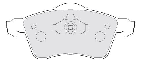 Volkswagen Transporter Front Brake Pad Set, Valeo OEM, OEM 7D0698151, MPN 301675