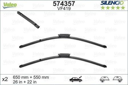 Valeo Front Wiper Blade Set for Renault, OEM quality, OEM 7711421439 - View 4