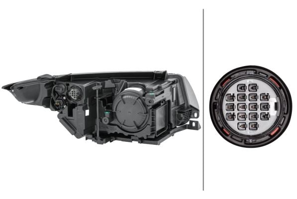 Hella Left Headlight – Austin & Land Rover | OEM BJ32-13W030-BE - View 2